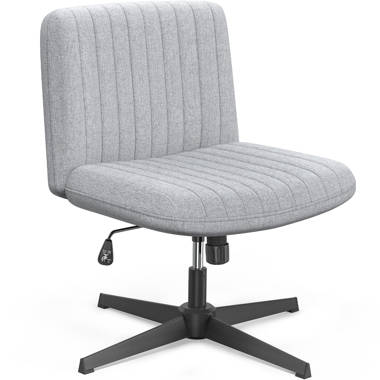 Fabric desk online chair without wheels